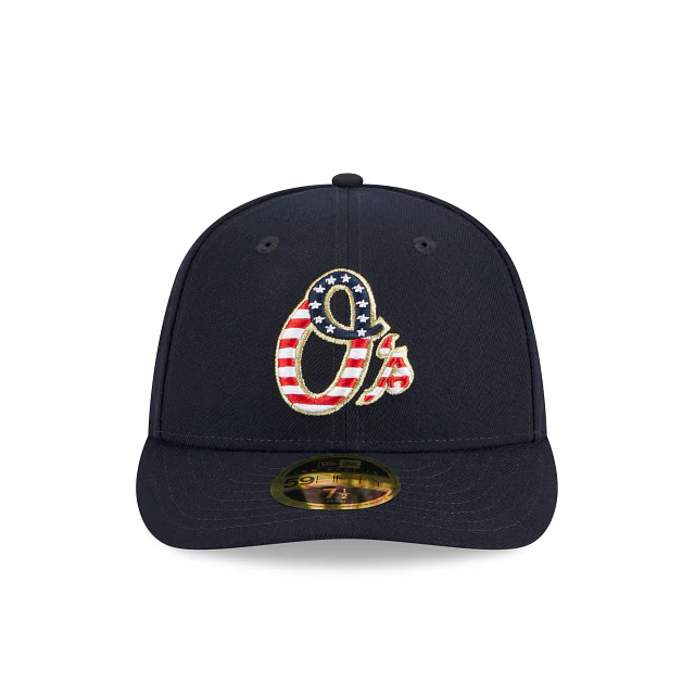 New Era Baltimore Orioles Independence Day 2023 Low Profile 59FIFTY Fitted Hat - Image 2