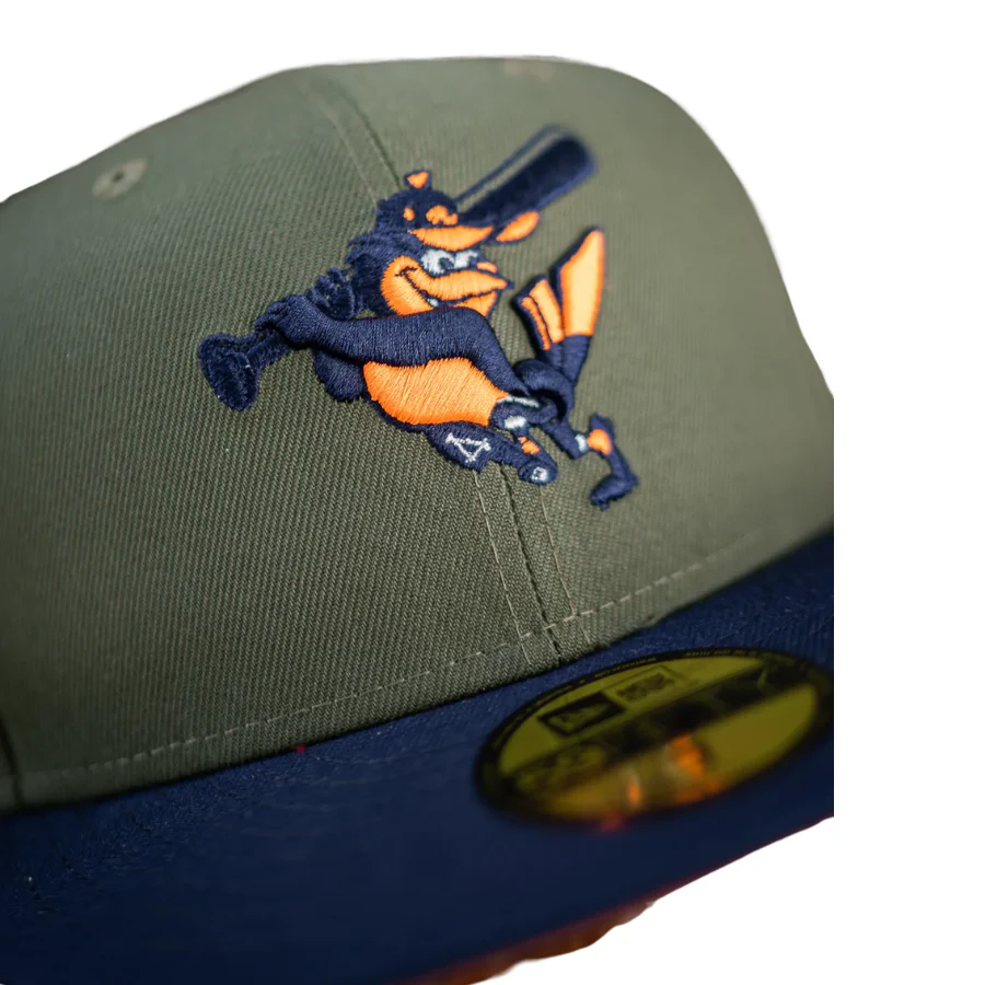 New Era Baltimore Orioles Olive/Navy 50th Anniversary Rust UV 59FIFTY Fitted Hat - Image 3