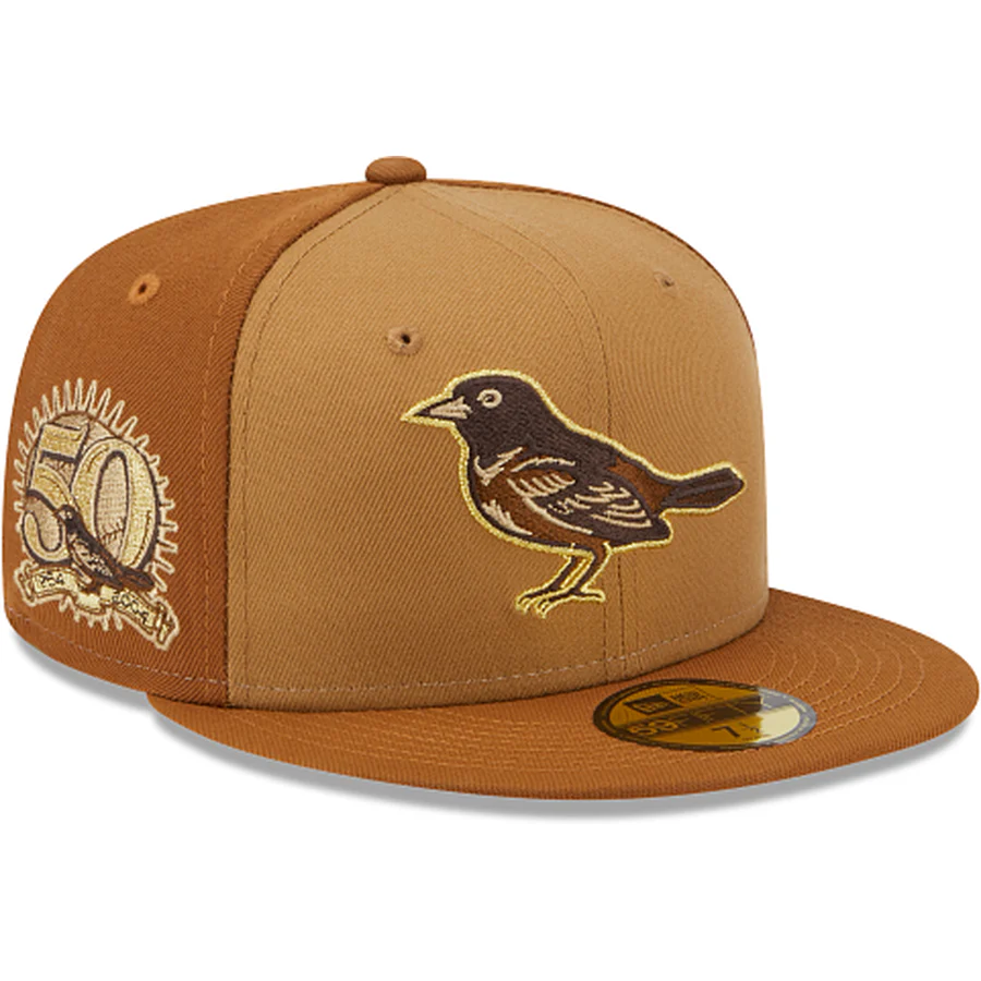 New Era Baltimore Orioles Tri-Tone Brown 2023 59FIFTY Fitted Hat