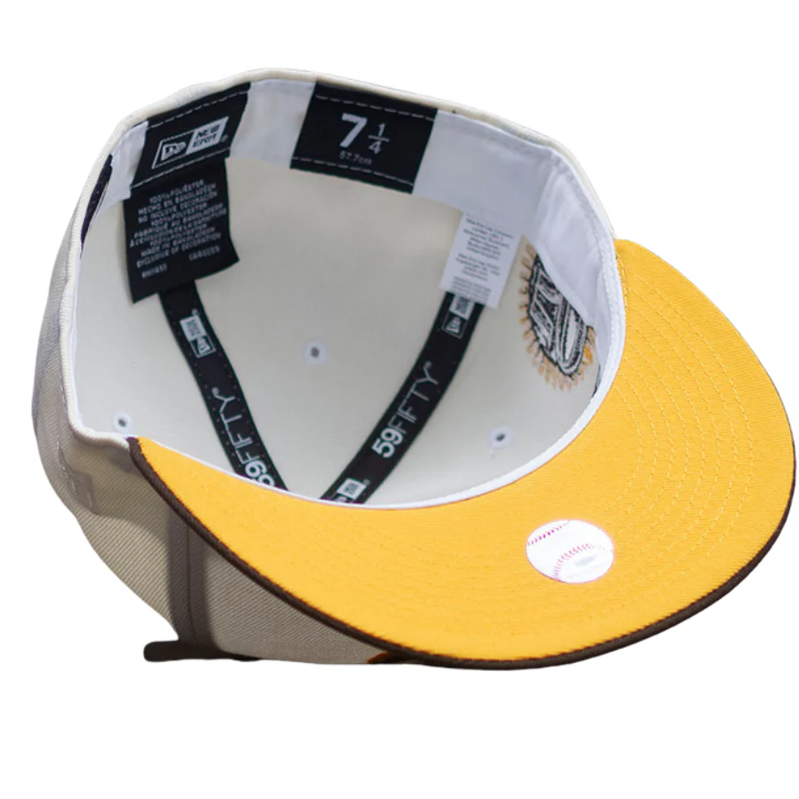 New Era Baltimore Orioles White/Brown/Yellow 50th Anniversary 59FIFTY Fitted Cap - Image 2