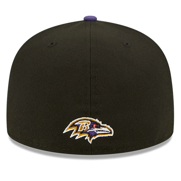 New Era Baltimore Ravens  Black/Purple 2022 NFL Draft On Stage 59FIFTY Fitted Hat - Image 4