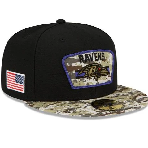 New Era Baltimore Ravens Salute To Service 2021 59FIFTY Fitted Hat