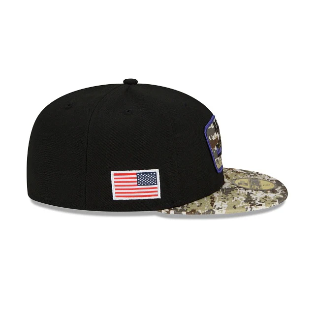 New Era Baltimore Ravens Salute To Service 2021 59FIFTY Fitted Hat - Image 3