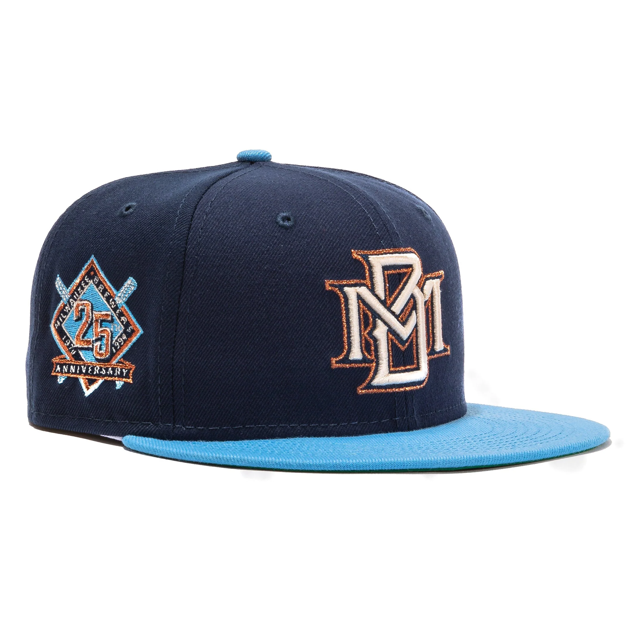 New Era  'Beer Pack' Milwaukee Brewers 25th Anniversary Patch 1994 59FIFTY Fitted Hat
