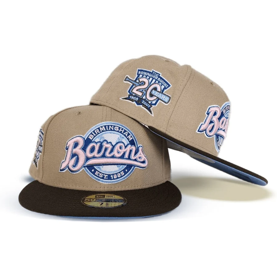 New Era Birmingham Barons Tan/Brown 20 Years 59FIFTY Fitted Hat - Image 2