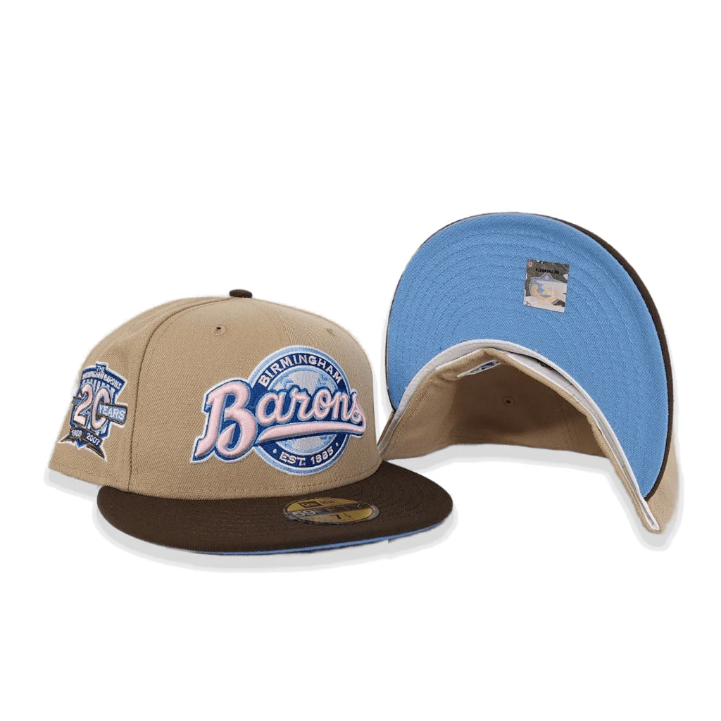 New Era Birmingham Barons Tan/Brown 20 Years 59FIFTY Fitted Hat - Image 4