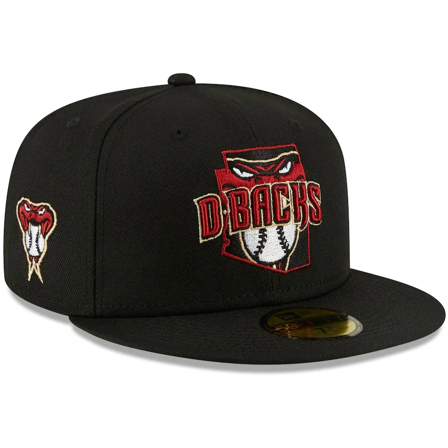New Era Black Arizona Diamondbacks Local II 59FIFTY Fitted Hat