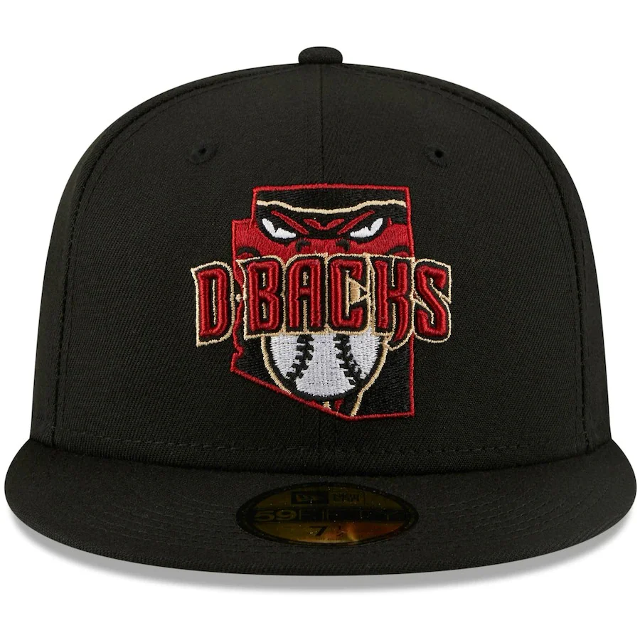 New Era Black Arizona Diamondbacks Local II 59FIFTY Fitted Hat - Image 4