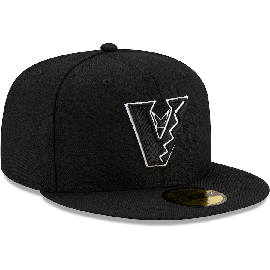 New Era Black Arizona Diamondbacks Upside Down Logo 59FIFTY Fitted Hat - Image 3