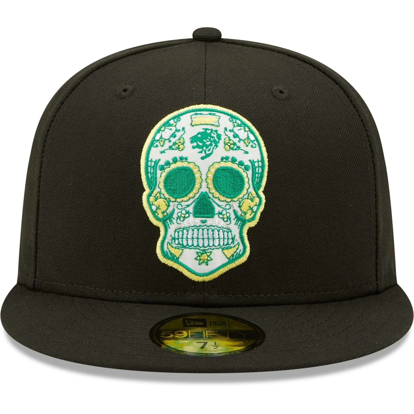 New Era Black Club Leon 59FIFTY Sugar Skull Fitted Hat - Image 3
