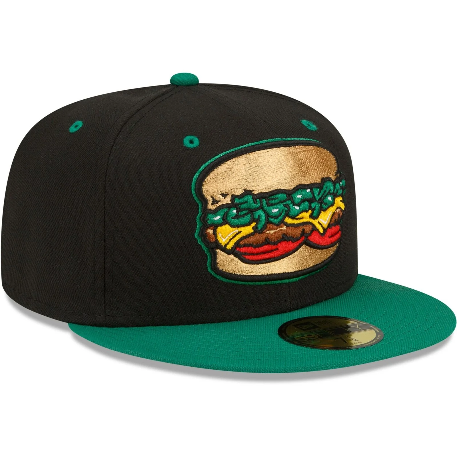 New Era Black/Green Albuquerque Isotopes Theme Night 59FIFTY Fitted Hat - Image 4