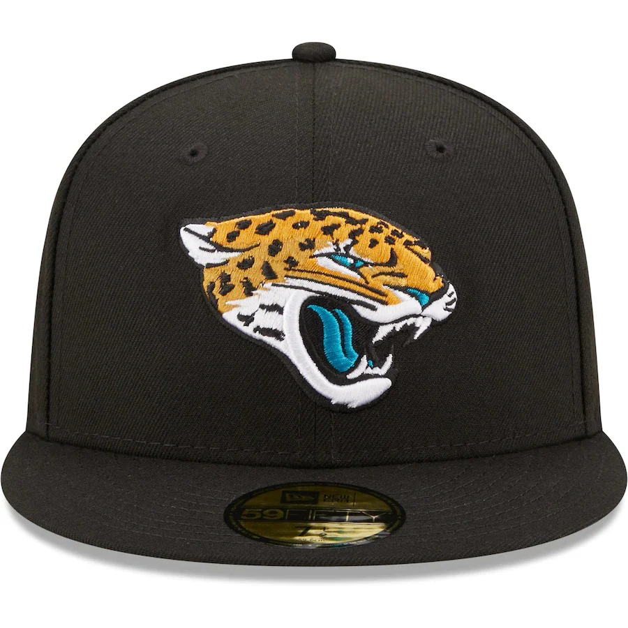 New Era Black Jacksonville Jaguars 25th Anniversary Patch 59FIFTY Fitted Hat - Image 5