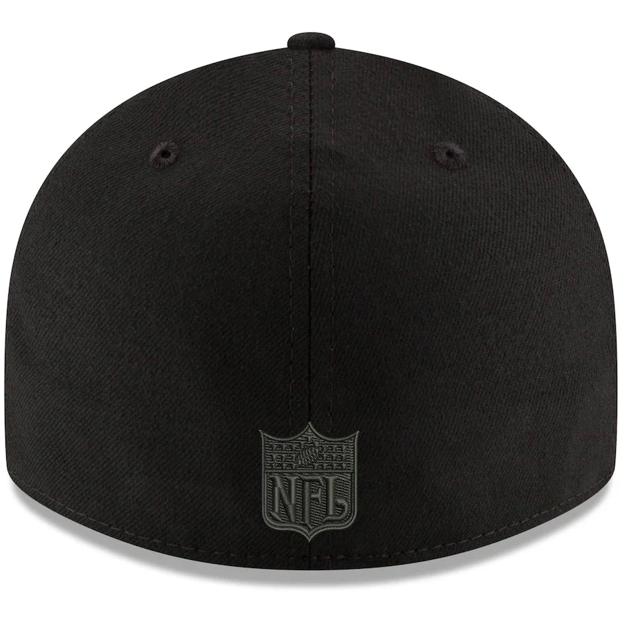 New Era Black Los Angeles Rams Logo Low Profile 59FIFTY Fitted Hat - Image 4