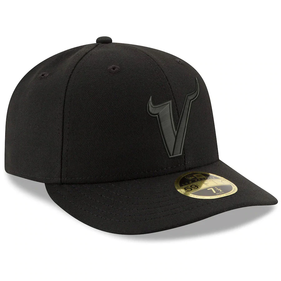 New Era Black Minnesota Vikings Alternate Logo Low Profile 59FIFTY Fitted Hat - Image 3