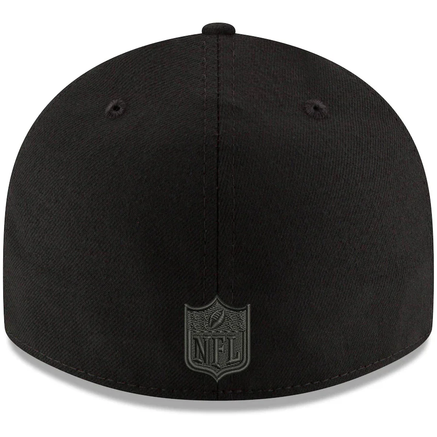 New Era Black Minnesota Vikings Alternate Logo Low Profile 59FIFTY Fitted Hat - Image 4