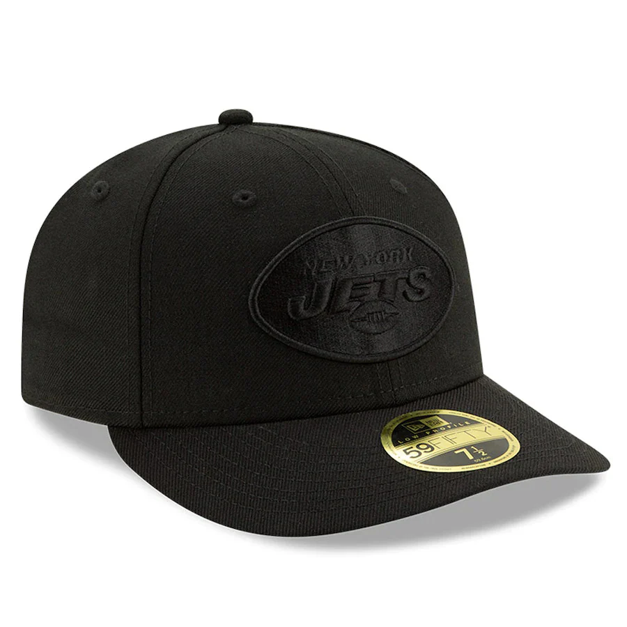 New Era Black New York Jets Team Logo Low Profile 59FIFTY Fitted Hat - Image 3