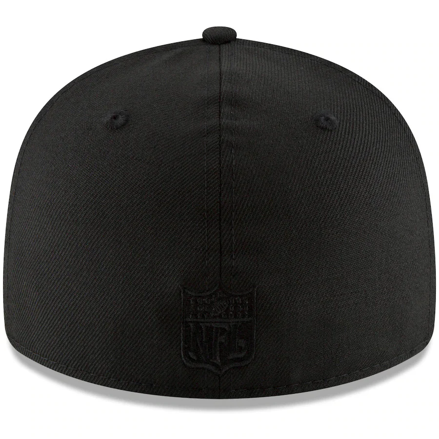 New Era Black New York Jets Throwback Logo Low Profile 59FIFTY Fitted Hat - Image 4