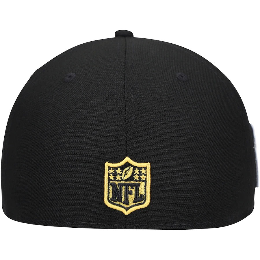New Era Black Pittsburgh Steelers Field Patch 59FIFTY Fitted Hat - Image 3