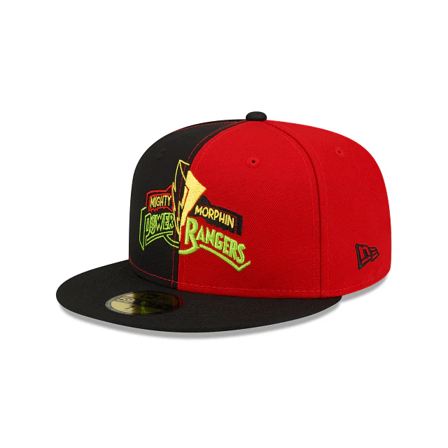 New Era Black/Red & Neon Power Rangers 2022 59FIFTY Fitted Hat - Image 3