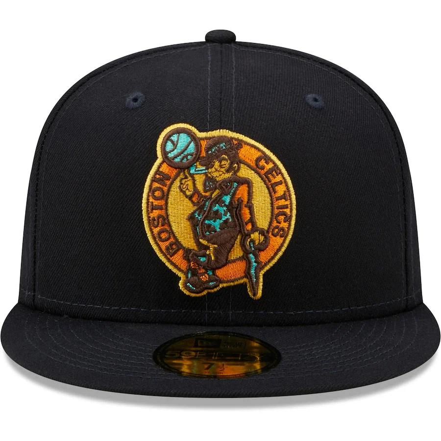 New Era Boston Celtics Navy/Mint 59FIFTY Fitted Hat - Image 3