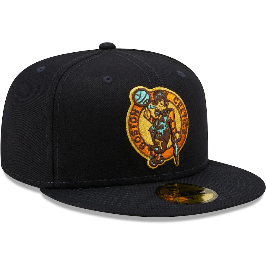 New Era Boston Celtics Navy/Mint 59FIFTY Fitted Hat - Image 5
