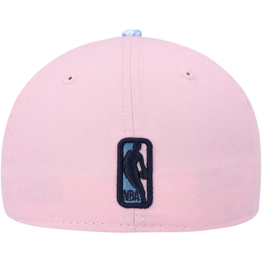 New Era Boston Celtics Pink/Light Blue Paisley Visor 59FIFTY Fitted Hat - Image 3