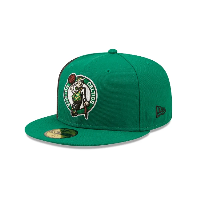 New Era Boston Celtics Side City Doodle 2022 59fifty Fitted Hat - Image 2