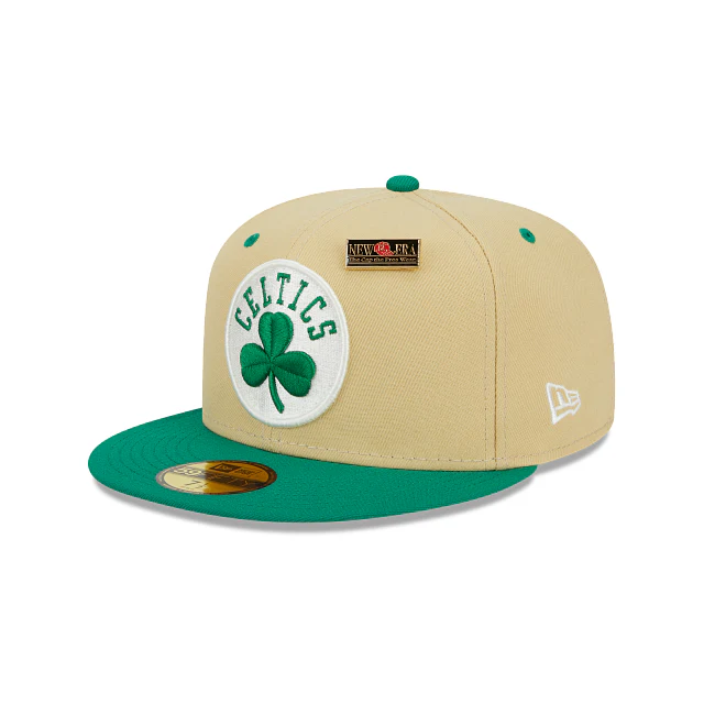 New Era Boston Celtics Tan '59FIFTY Day' 2023 59FIFTY Fitted Hat - Image 3