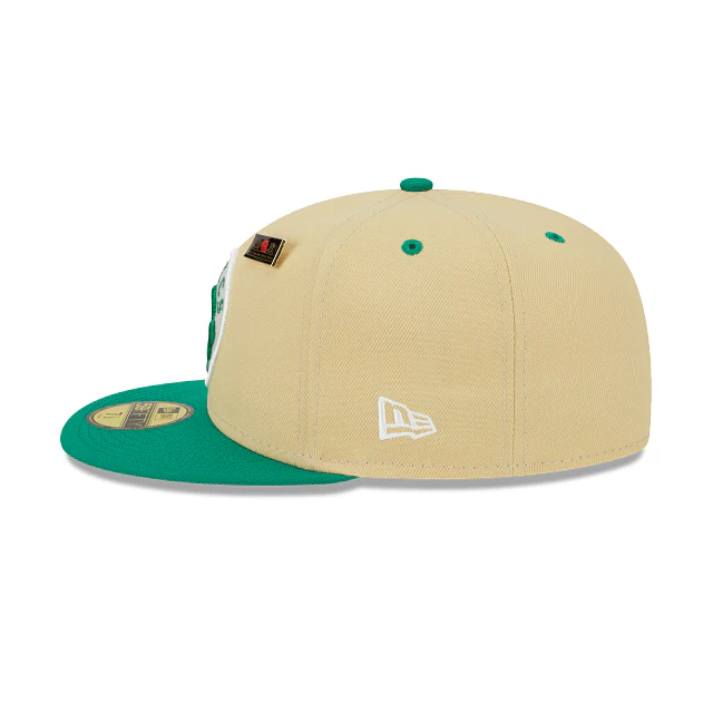 New Era Boston Celtics Tan '59FIFTY Day' 2023 59FIFTY Fitted Hat - Image 5