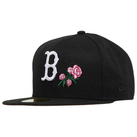 New Era Boston Red Sox Black/Pink Rose 59FIFTY Fitted Hat