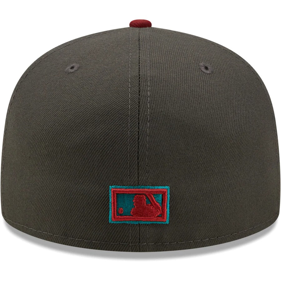 New Era Boston Red Sox Graphite/Cardinal 2007 World Series Titlewave 59FIFTY Fitted Hat - Image 3
