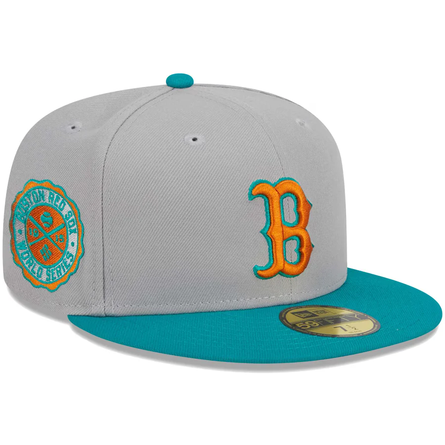 New Era Boston Red Sox Gray/Teal 2023 59FIFTY Fitted Hat