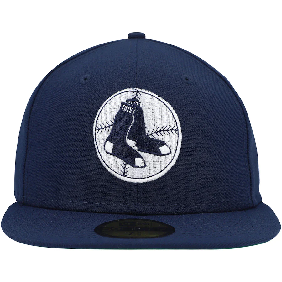 New Era Boston Red Sox Navy Oceanside Green Undervisor 59FIFTY Fitted Hat - Image 5