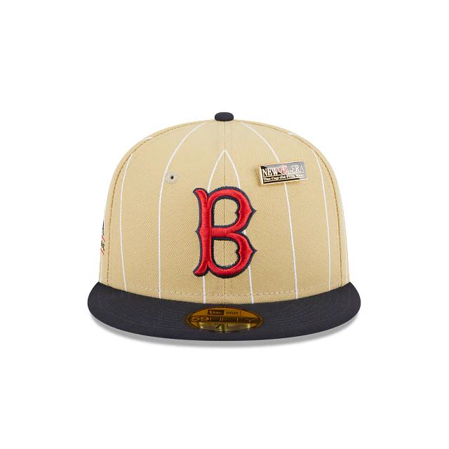 New Era Boston Red Sox Pinstripe '59FIFTY Day' 2023 59FIFTY Fitted Hat - Image 2