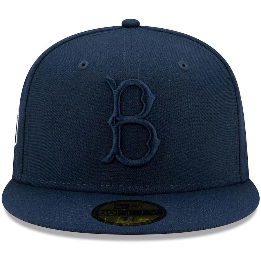 New Era Brooklyn Dodgers Navy Cooperstown Collection Oceanside Red Under Visor 59FIFTY Fitted Hat - Image 3