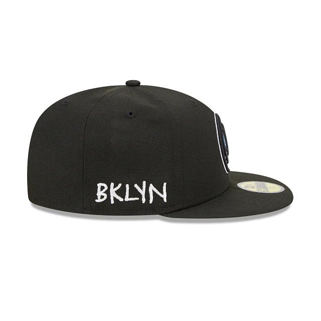New Era Brooklyn Nets 2022-23 City Edition Alt 59FIFTY Fitted Hat - Image 4
