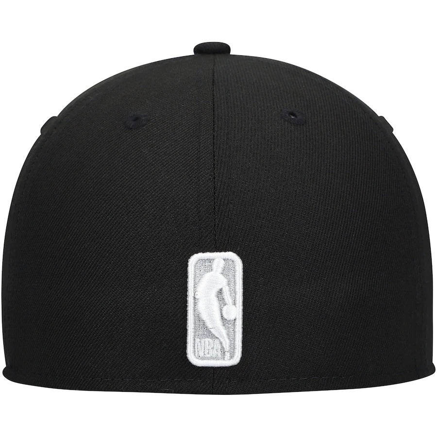 New Era Brooklyn Nets New Era Black City Side 59FIFTY Fitted Hat - Image 3