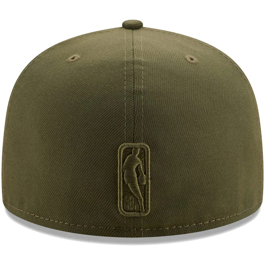 New Era Brooklyn Nets Olive Color Pack 59FIFTY Fitted Hat - Image 4