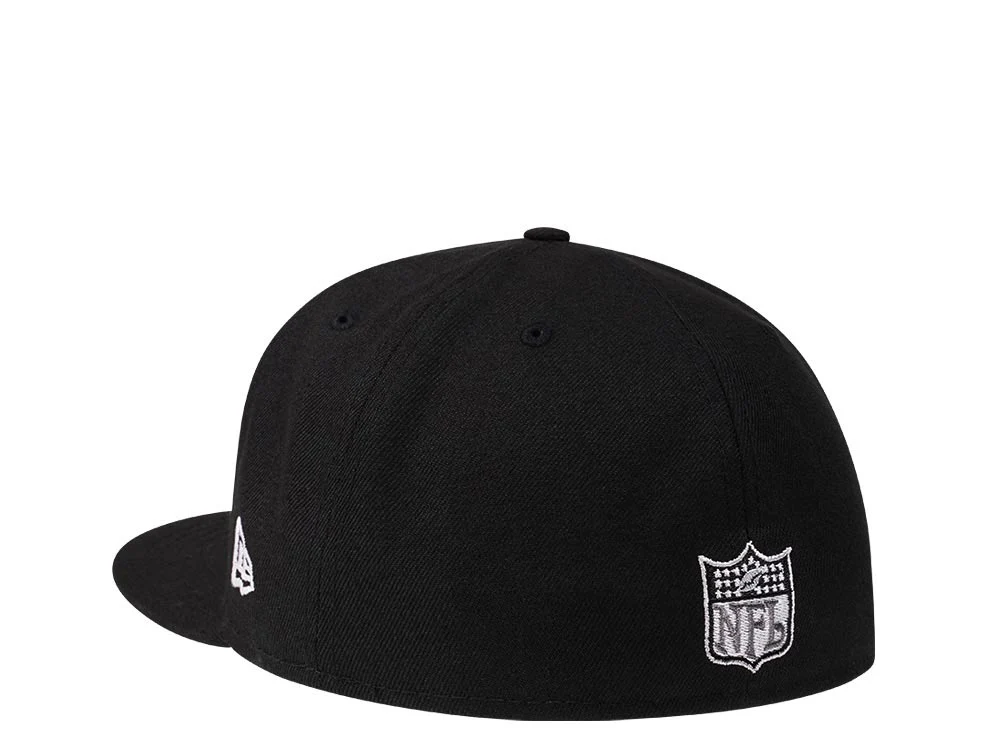 New Era Buffalo Bills Throwback Steel Black Edition 59FIFTY Fitted Hat - Image 3