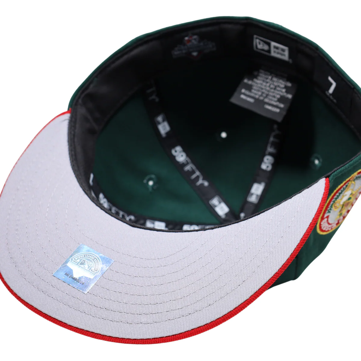 New Era Buffalo Bisons Buster Dark Green/Red 59FIFTY Fitted Hat - Image 7