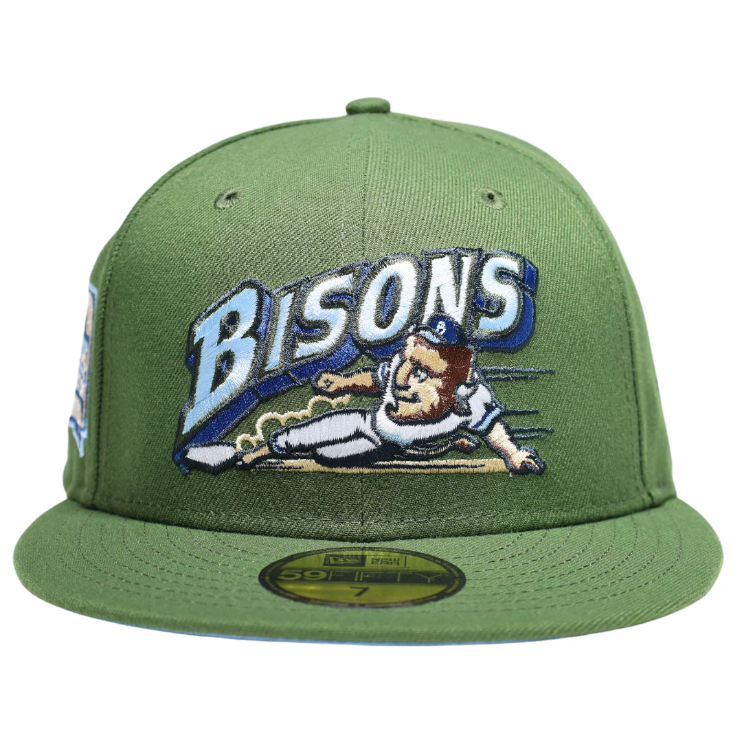 New Era Buffalo Bisons Buster Rifle/Sky Blue 59FIFTY Fitted Hat - Image 8