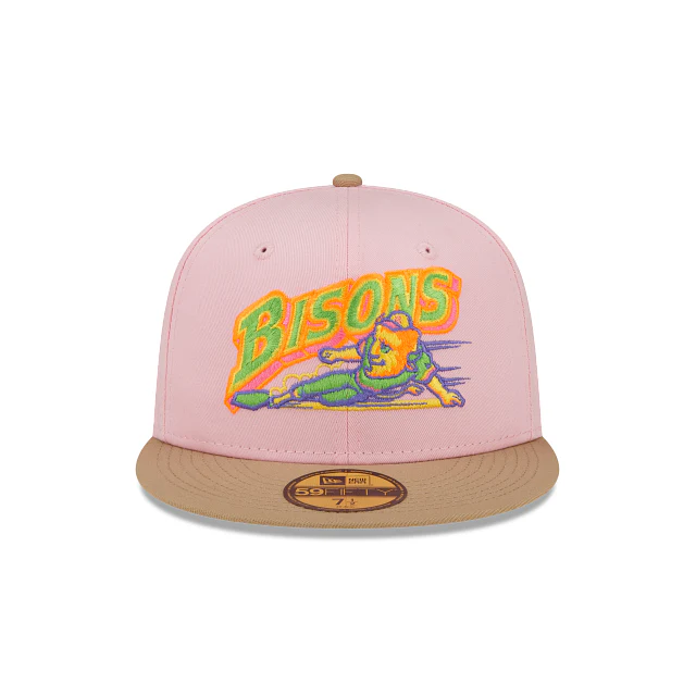 New Era Buffalo Bisons Sherbet 2022 59FIFTY Fitted Hat - Image 2