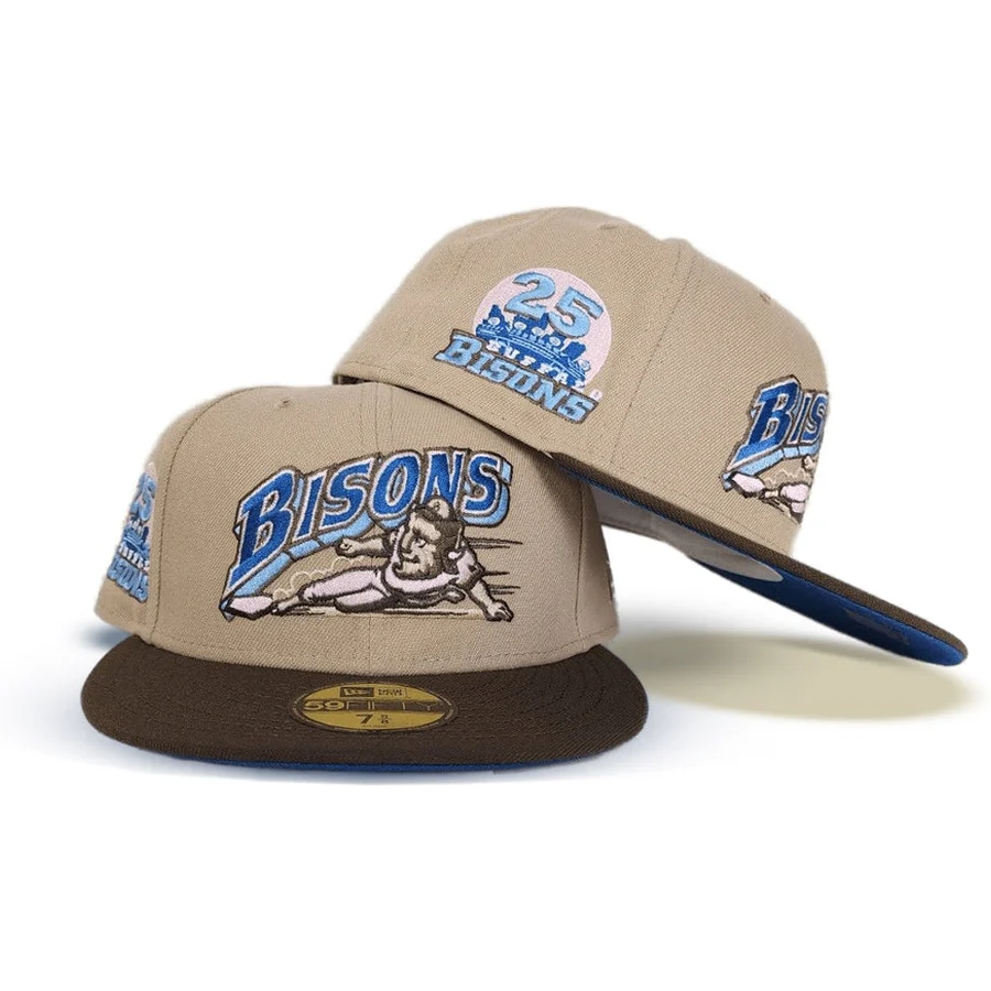 New Era Buffalo Bisons Tan/Brown 25th Years 59FIFTY Fitted Hat - Image 2