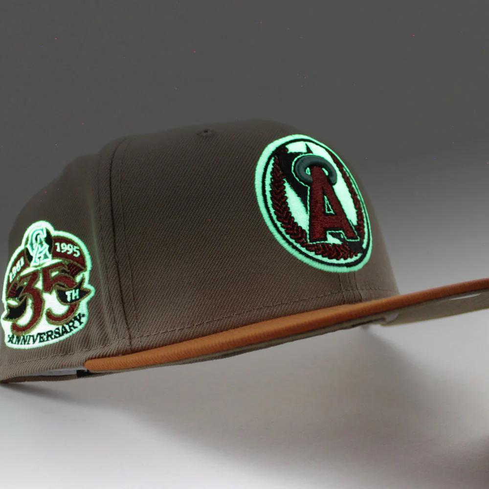 New Era California Angels Khaki/Orange 35th Anniversary 59FIFTY Fitted Hat - Image 4