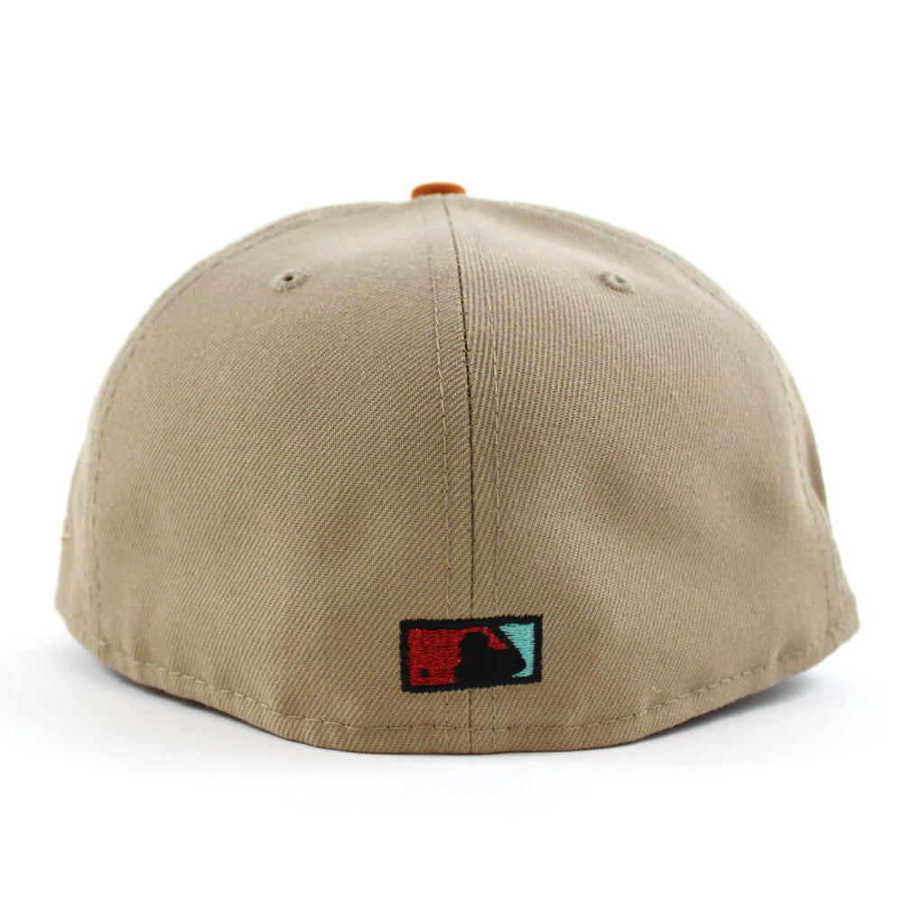 New Era California Angels Khaki/Orange 35th Anniversary 59FIFTY Fitted Hat - Image 8