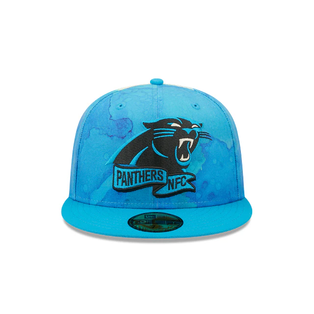 New Era Carolina Panthers 2022 Sideline Ink Dye 59FIFTY Fitted Hat - Image 2
