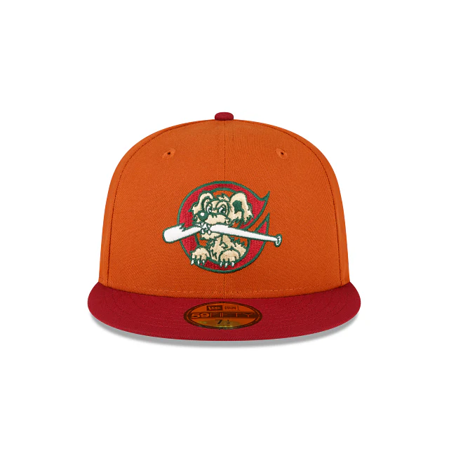 New Era Charleston RiverDogs Copper 2022 59FIFTY Fitted Hat - Image 2