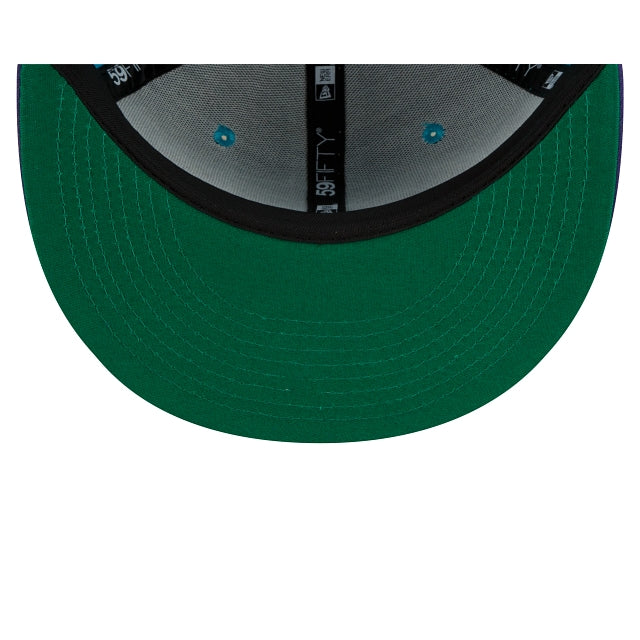 New Era Charlotte Hornets Two-Tone Hoops 59fifty Fitted Hat - Image 7