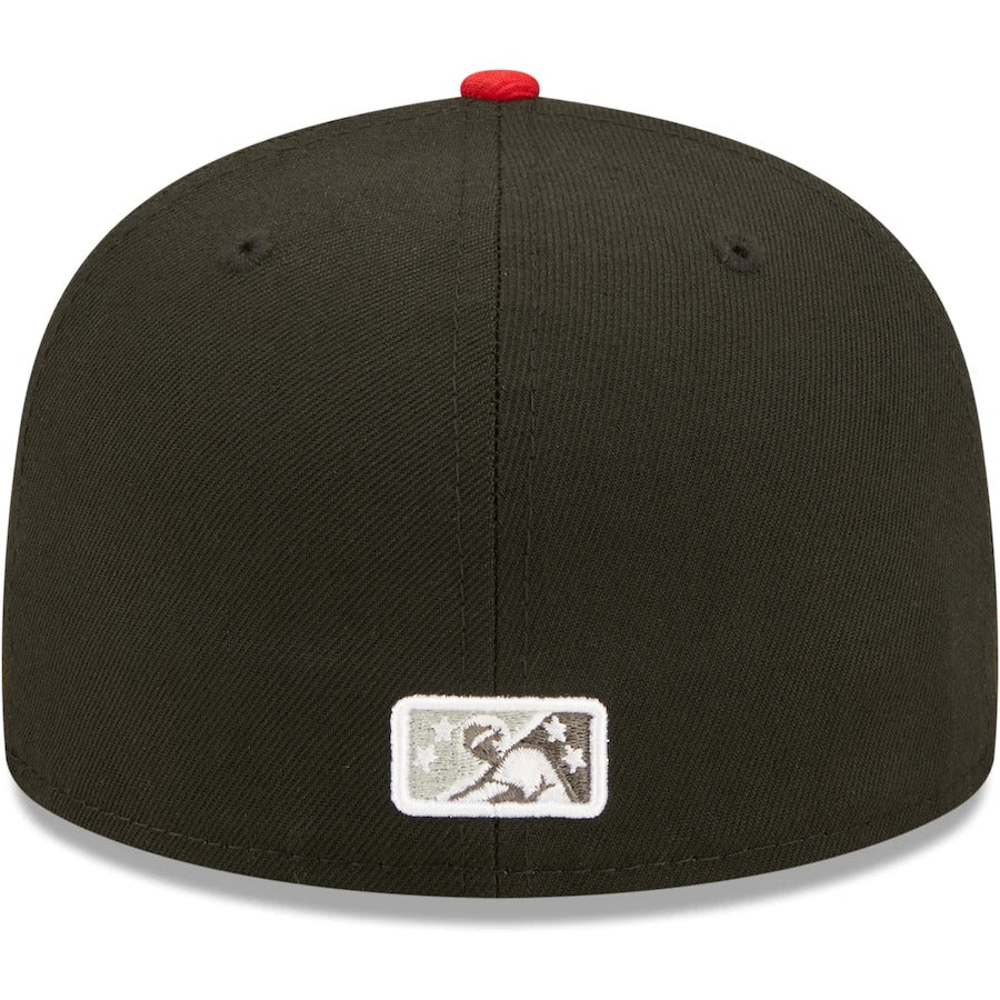 New Era Chattanooga Lookouts Black Road Authentic Collection 59FIFTY Fitted Hat - Image 3