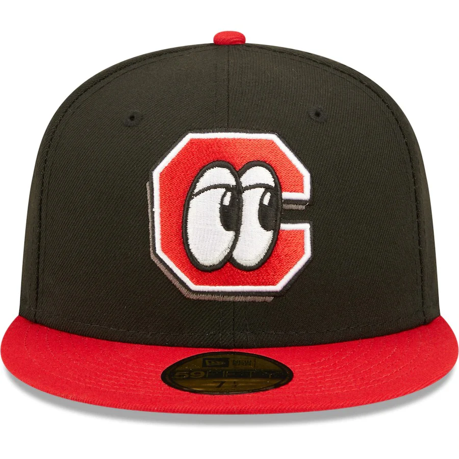 New Era Chattanooga Lookouts Black Road Authentic Collection 59FIFTY Fitted Hat - Image 5